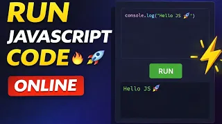Run JavaScript Code Online Mini Code Editor