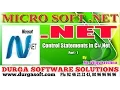 Net Tutorial Net Control Statement in C Net Part-1 by Vijay Krishna