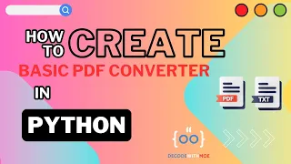 Python PDF Tools How to create Basic PDF Converter in python