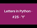 Make the letter Y in Turtle