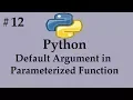 Python - Default Argument in user defined function