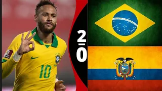 conmebol south american world cup qualifiers match highlights brazil vs ecuador
