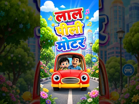 Laal Peeli Motor Hai 🚘🚘🚗🚗#cocotvrhymes #rhymesforkids #shorts