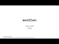Week 9 Word Embedding word2vec - Part 2