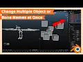 Rename Multiple Object or Bone Names at Once Blender Tutorial