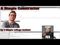 How to Create a Constructor in JAVA - Beginner Simple