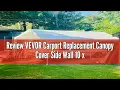 Review VEVOR Carport Replacement Canopy Cover Side Wall 10 x 20 ft Garage Tent Shelter Tarp Heavy-D