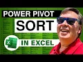 Excel - Master Power Pivot Sorting in Excel Sort Data in Just 9 Clicks