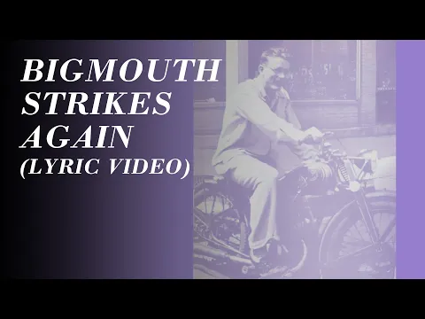 Download MP3 The Smiths - Bigmouth Strikes Again (Official Lyric Video)