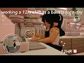 work a 12hr shift as a barista with me for a day Bloxburg Family Roleplay