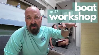 BOAT WORKSHOP//Building Custom Storage:Part 2-Episode 127