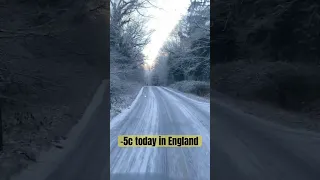 Back in England it is freezing cold!  Even down south ❄️🌨️☃️