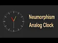 Neumorphism Analog Clock using HTML CSS JavaScript