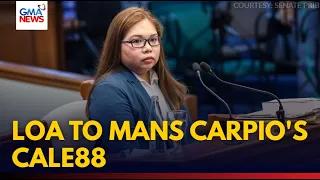 RECAP - BIR witness confirms issuance of LOA to Mans Carpio's CALE88 | GMA News