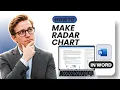 How to Make a Radar Chart in Word Tested
