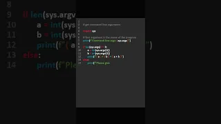 Easiest way to get command line arguments in python