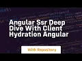 Angular ssr deep dive with client hydration angular