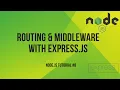 Node js Tutorial Simplifying Routing Middleware with Express js