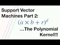 Support Vector Machines Part 2 The Polynomial Kernel Part 2 of 3