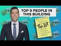 The List Top 9 people in the WGN building according to Pat