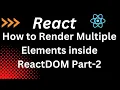 How to Render Multiple Elements inside ReactDOM ReactJS Tutorial for Beginners Hindi 2023 Part-2