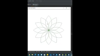 Draw flower with turtle in python