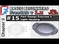 Modeling Part Design Using Primitives Basic Beginners FreeCAD v1 0 0 22 Lesson 15 Exercise 5