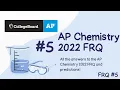 AP Chemistry 2022 FRQ Answers