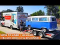 How To Load a Car onto a U-Haul Auto Transport Trailer Plus Trailer Hook Up Disconnect