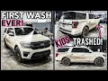 Deep Cleaning the MUDDIEST Ford Expedition Ever Satisfying Disaster Car Detailing Transformation