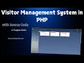 Visitor Management System in PHP and MYSQL PHP PROJECT