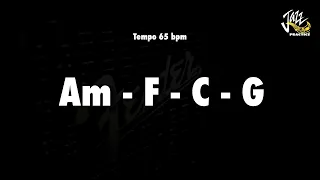 Download Am F C G (Slow Pop Ballad Tempo 65) - Am Key Solo Practice Backing Track MP3