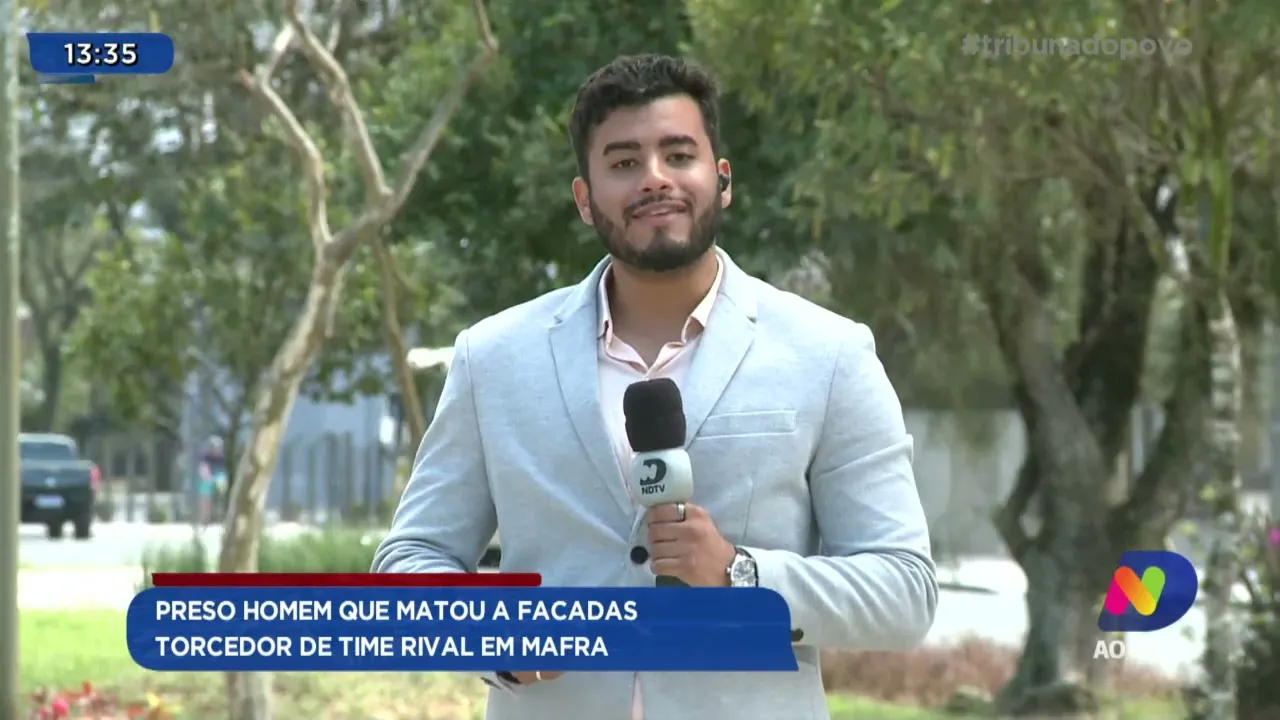 Preso homem que matou a facadas torcedor de time rival em Mafra