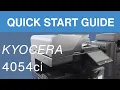 Kyocera TASKalfa 4054ci - Quick Start Guide