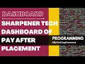 Dashboard of Sharpener Tech Pay after Placement