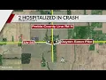 Two hospitalized after Preble County crash