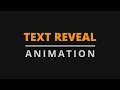 Text Reveal And Hide Animation Html Css Javascript