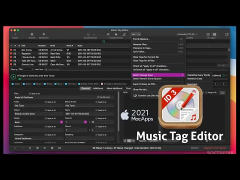 Download MP3 Music Tag Editor for Mac 2022 | Interface & Workspace Quick View