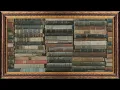 Vintage Library Bookshelf Dark Academia Art 4K Frame TV Cozyland Prints