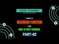 1 JAVASCRIPT RECURSIVE FUNCTION - PRINT NUMBERS