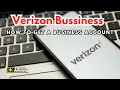 How to get a Verizon business account