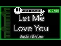 Download Lagu Let Me Love You (HIGHER +3) - Justin Bieber - Piano Karaoke Instrumental
