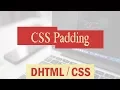 CSS Cascading Style Sheets CSS Padding Adding Style to the Border Part 20