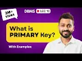 Lec-10 What is Primary Key in DBMS Primary Key with Examples in Hindi