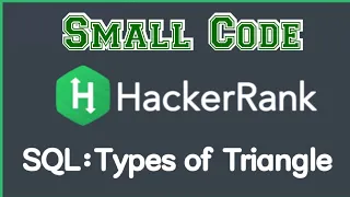 Type of Triangle SQL in Hackerrank solution discussion