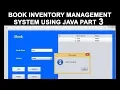 Book inventory management System Using Java Part 3