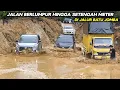 Lagu Jalan Berlumpur Hingga Setengah Meter Di Jalur Batu Jomba