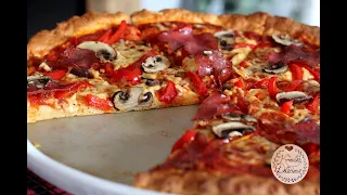 5 Minuten Pizza selber machen 🍕| OHNE OFEN & HEFE!. 