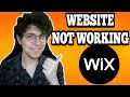 How To Fix Wix Website Not Working 4 Methods