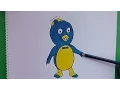 Como dibujar y pintar a Pablo Backyardigans - How to draw and paint Paul